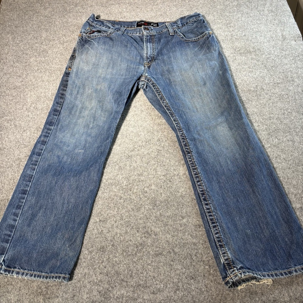 Ariat M4 Fr Relaxed Boot Jeans Men 38X30 Flame Resistant Blue Cowboy Work Denim